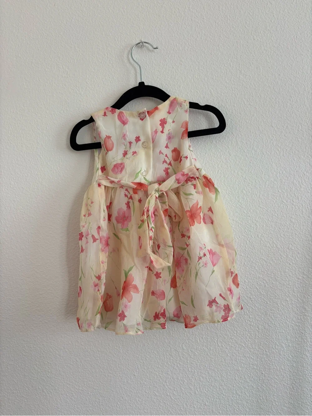 vintage sleeveless floral dress size 12 months